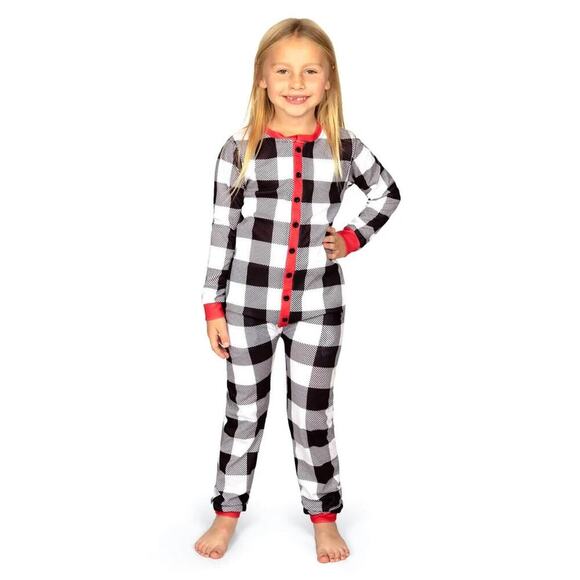 🎄 Tipsy Elves Toddler Christmas Crew Plaid Onesie Pajamas 2T 3T 4T NEW 🎅 - Picture 5 of 10